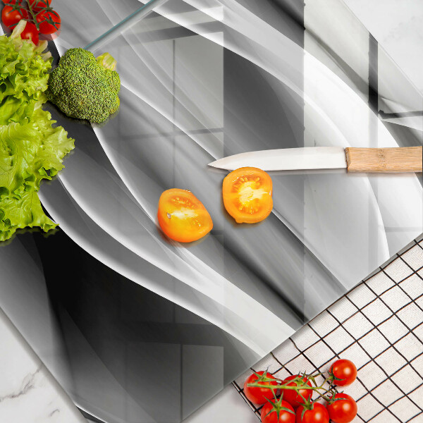 De vidrio templado Líneas abstractas de humo