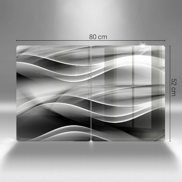 De vidrio templado Líneas abstractas de humo