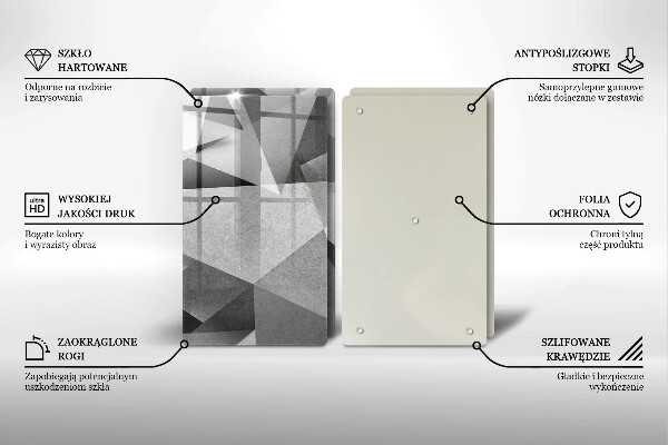 De vidrio templado Abstracción nítida concreta