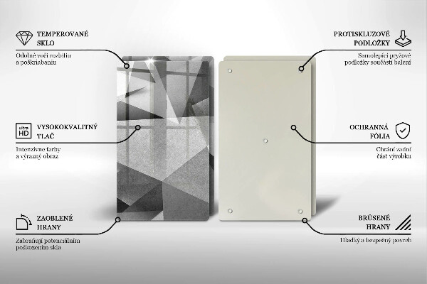 De vidrio templado Abstracción nítida concreta