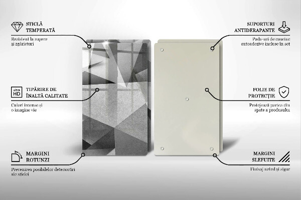 De vidrio templado Abstracción nítida concreta