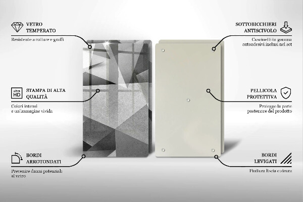 De vidrio templado Abstracción nítida concreta