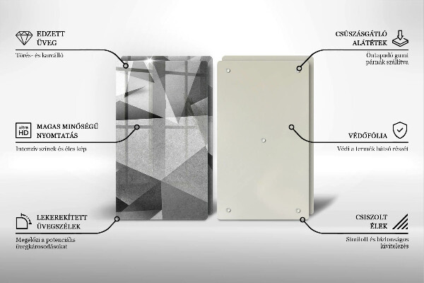 De vidrio templado Abstracción nítida concreta