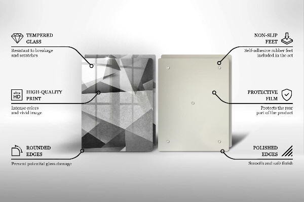 De vidrio templado Abstracción nítida concreta