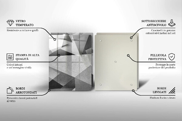De vidrio templado Abstracción nítida concreta