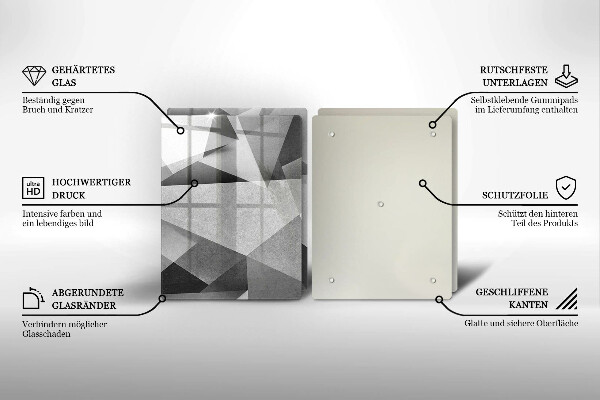 De vidrio templado Abstracción nítida concreta