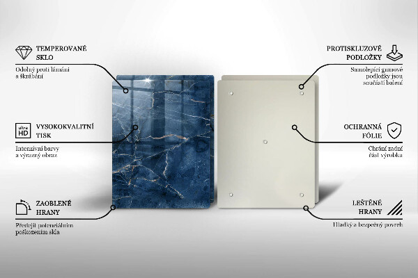 De vidrio templado Textura de piedra de mármol