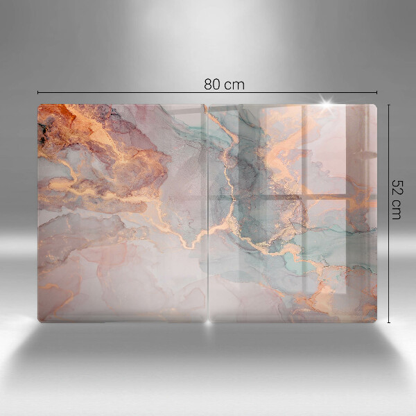 De vidrio templado Mármol con oro