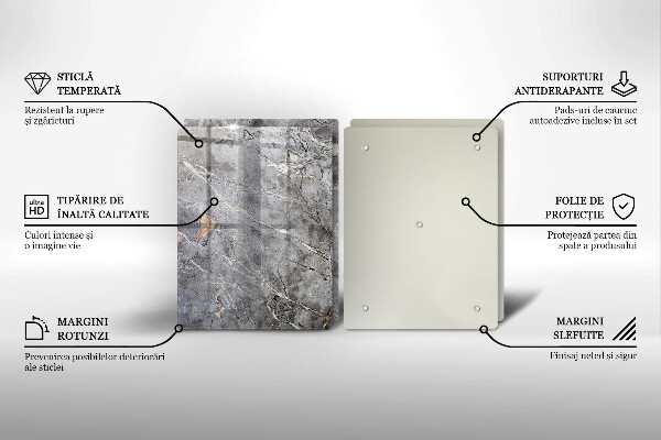 De vidrio templado Textura de piedra