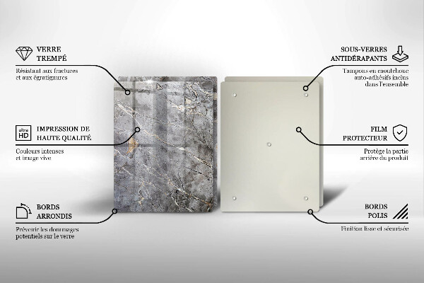 De vidrio templado Textura de piedra