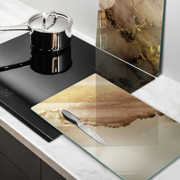 De vidrio templado Abstracción de oro