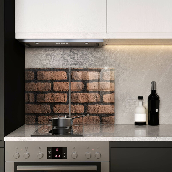 De vidrio templado Pared de ladrillos