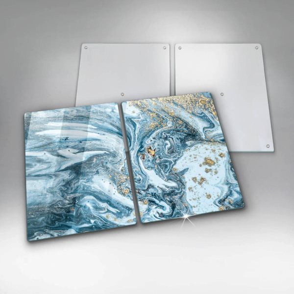 De vidrio templado Estructura con oro