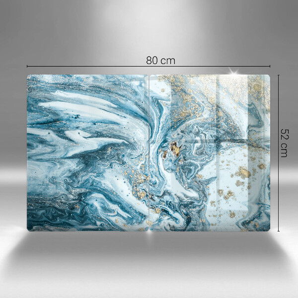 De vidrio templado Estructura con oro