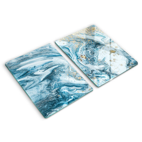 De vidrio templado Estructura con oro