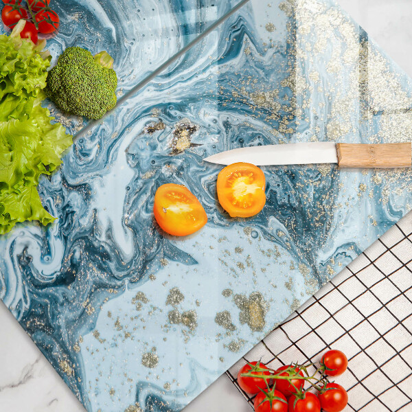 De vidrio templado Estructura con oro