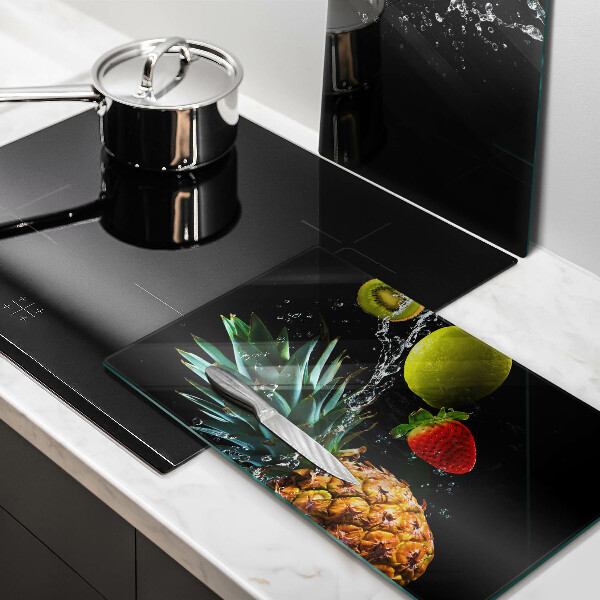 De vidrio templado Frutas en agua