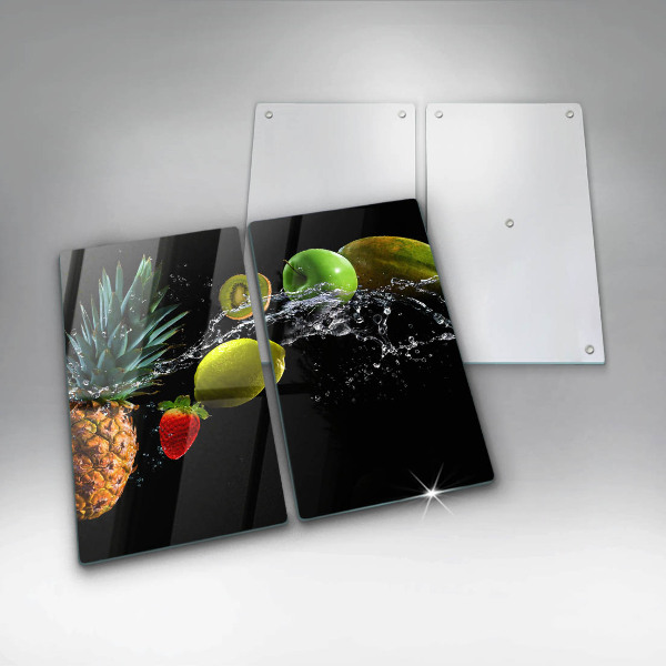 De vidrio templado Frutas en agua