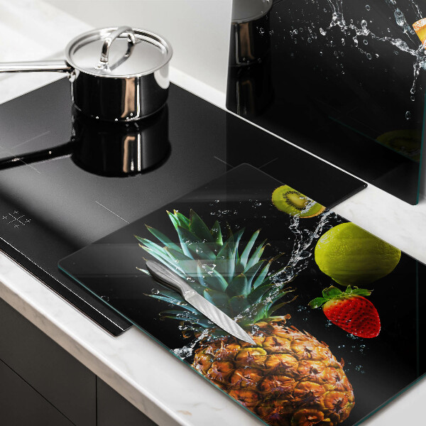 De vidrio templado Frutas en agua