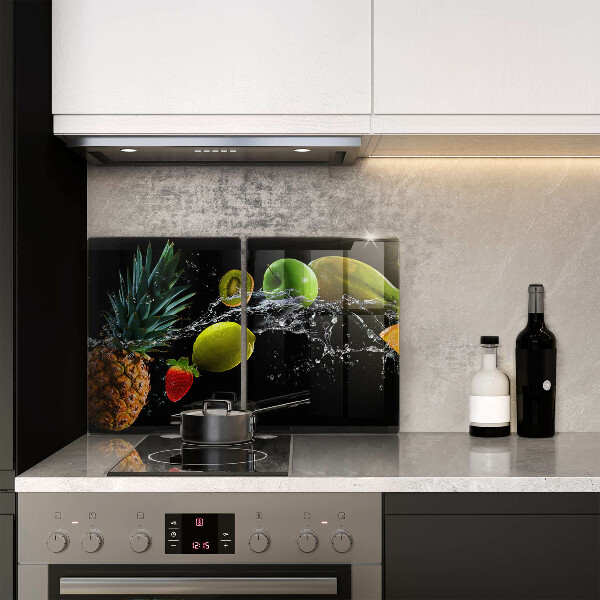 De vidrio templado Frutas en agua