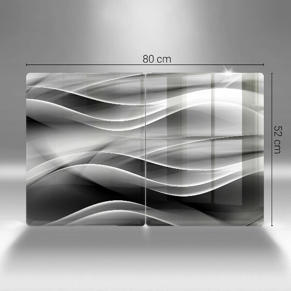 De vidrio templado Líneas suaves de abstracción