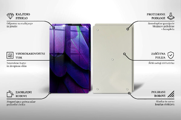 De vidrio templado Plumas de neón