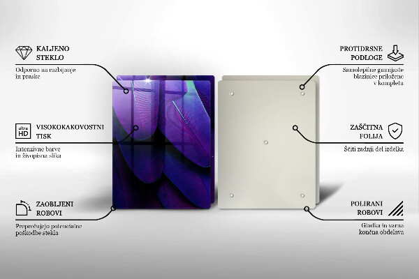 De vidrio templado Plumas de neón