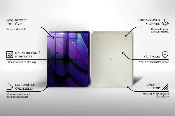 De vidrio templado Plumas de neón