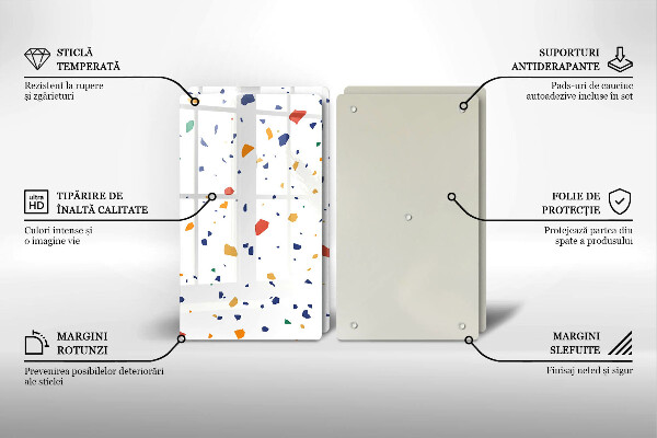De vidrio templado Gres colorido