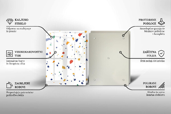 De vidrio templado Gres colorido