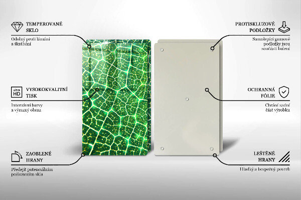 De vidrio templado Estructura de la hoja