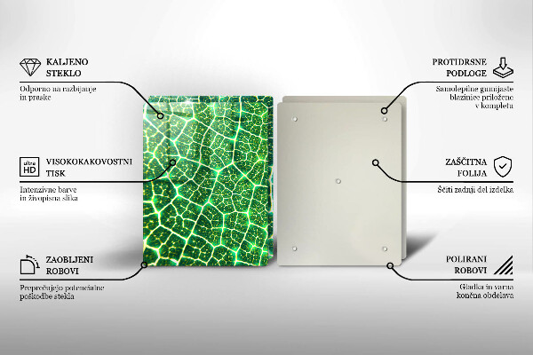 De vidrio templado Estructura de la hoja