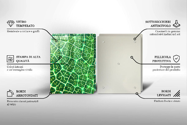 De vidrio templado Estructura de la hoja