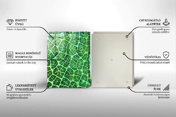 De vidrio templado Estructura de la hoja