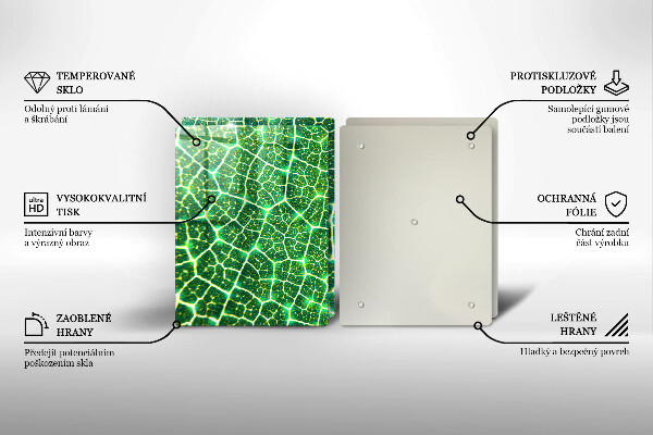 De vidrio templado Estructura de la hoja