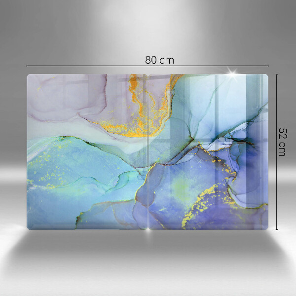 De vidrio templado Piedra dorada agrietada