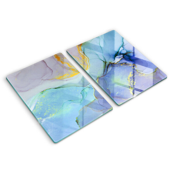 De vidrio templado Piedra dorada agrietada