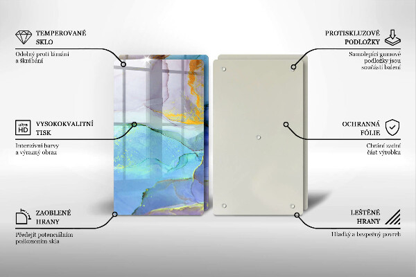 De vidrio templado Piedra dorada agrietada
