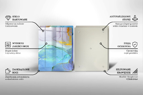 De vidrio templado Piedra dorada agrietada