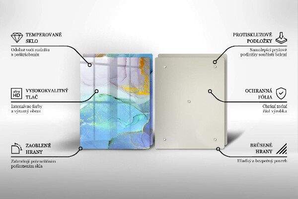 De vidrio templado Piedra dorada agrietada