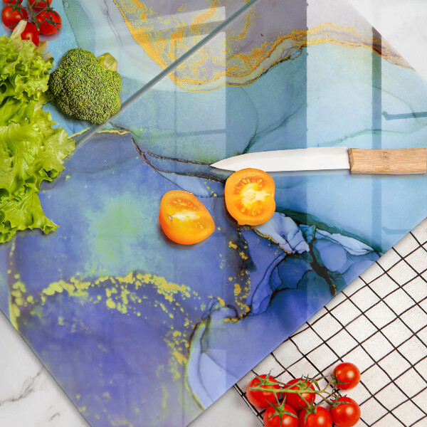 De vidrio templado Piedra dorada agrietada