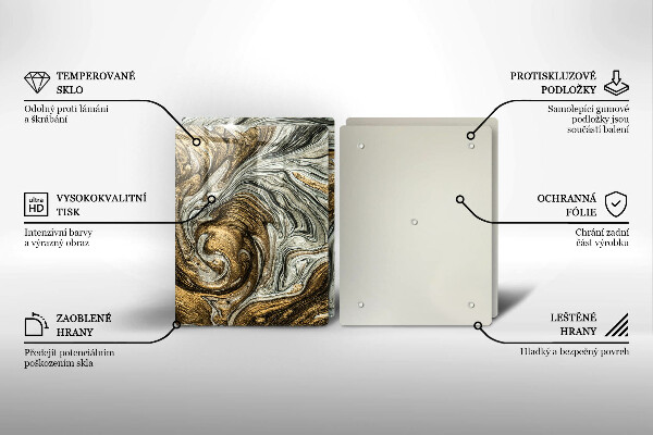 De vidrio templado Rica abstracción