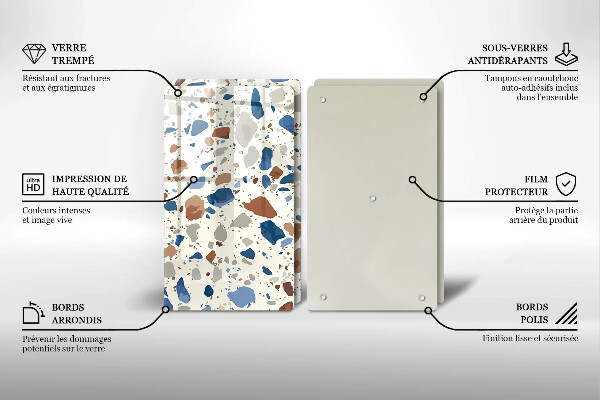 De vidrio templado Gres decorativo