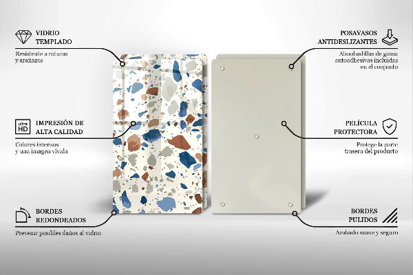 De vidrio templado Gres decorativo