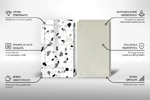 De vidrio templado Gres decorativo