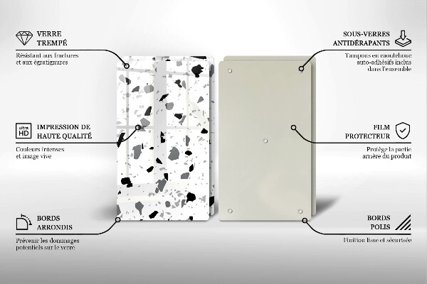 De vidrio templado Gres decorativo