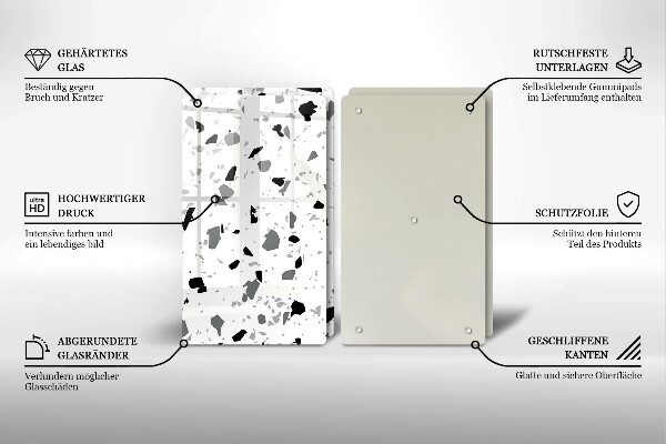 De vidrio templado Gres decorativo