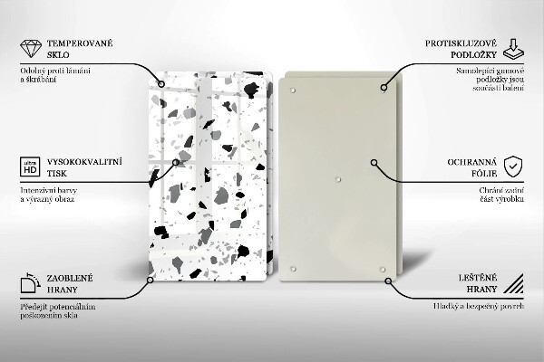 De vidrio templado Gres decorativo