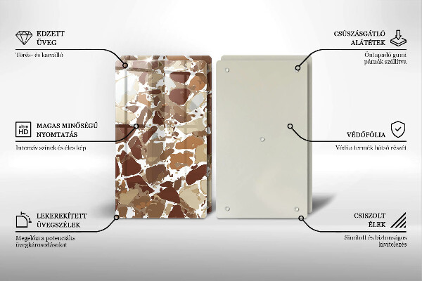 De vidrio templado Manchas decorativas de piedra