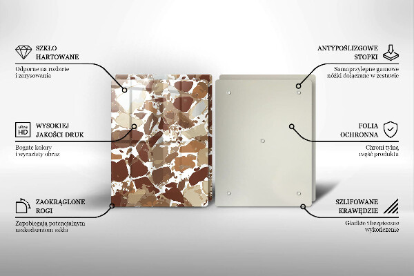 De vidrio templado Manchas decorativas de piedra